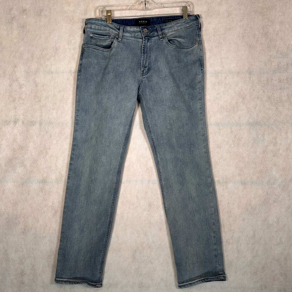 PacSun Jeans Mens 32x30 Slim Fit Blue Good Active Stretch Light Wash Denim